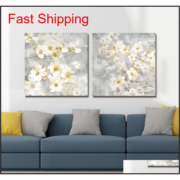 

dyc 10059 2pcs white flowers print art ready jllinb comb2010
