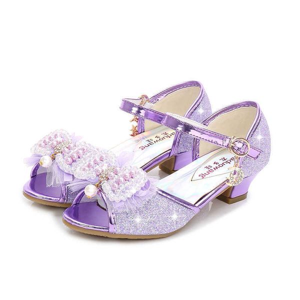 

elling designer girl's princess sandals open toe low heel children's mary jane flower wedding party dress shoes for little girls b, Black