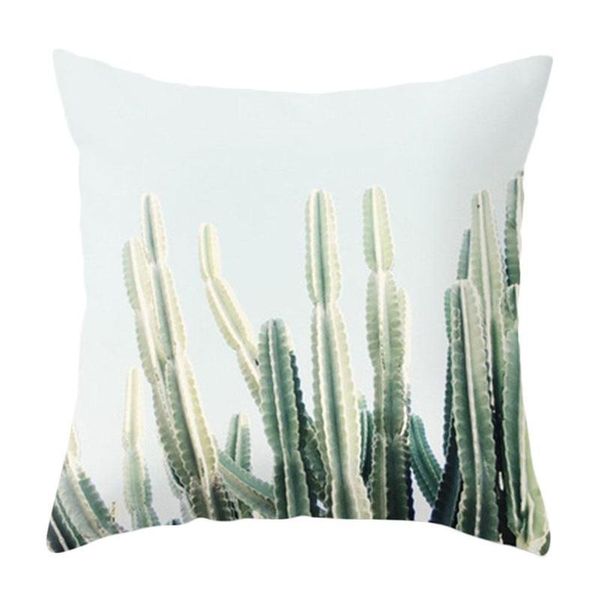 

pillow case prickly cactus pattern digital printing cushion cover 45x45 scandinavian style fresh decorative for sofa