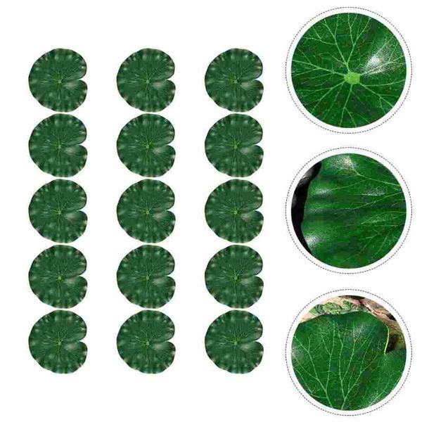 

decorative flowers & wreaths 15pcs premium simulation lotus leaves fake durable foliage