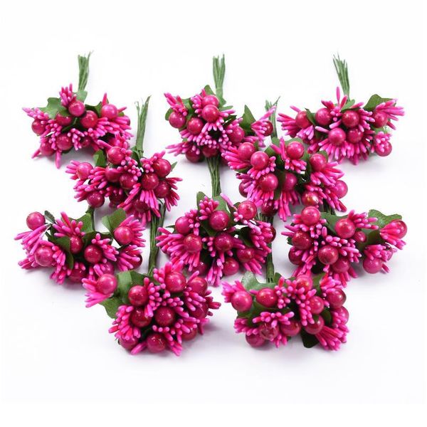 

10pcs foam pompon wedding decorative flowers wreaths christmas crafts home decoration accessories artificial plants w jllglv