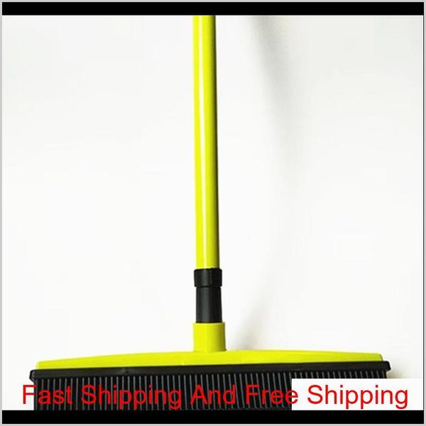 

squeegees broom pet hair removal broom telescoping handle carpet rubber broom removable rod floor water r qylohd dh_seller2010