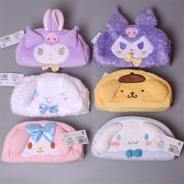 Cartoon Plush Makeup Bag Portable Fluffy Cosmetic Organizer Container Astuccio Regali per bambini