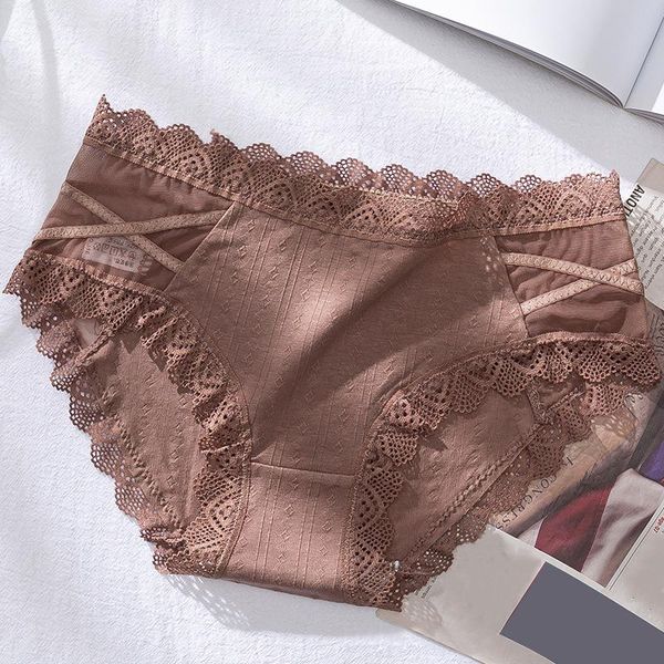 

women's panties women cotton underwear comfortable female underpants floral lace briefs low-rise pantys intimates lingerie knickers, Black;pink