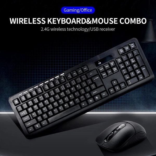 

hk6800 2.4g wireless keyboard and mouse combo 103 key portable office keyboard 1000-1200-1600 adjustable dpi mouse