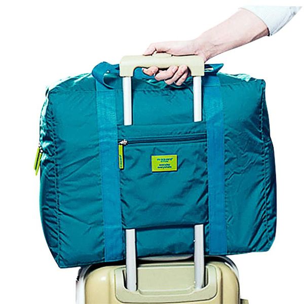 

packing cubes nylon large capacity folding weekender travelling bag duffle men women carry on hand luggage foldable travel bags
