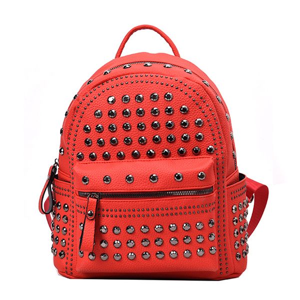 

ladies fashion backpack sports outdoor rivets student school bags convenient travel to work birthday valentine's day christmas gifts