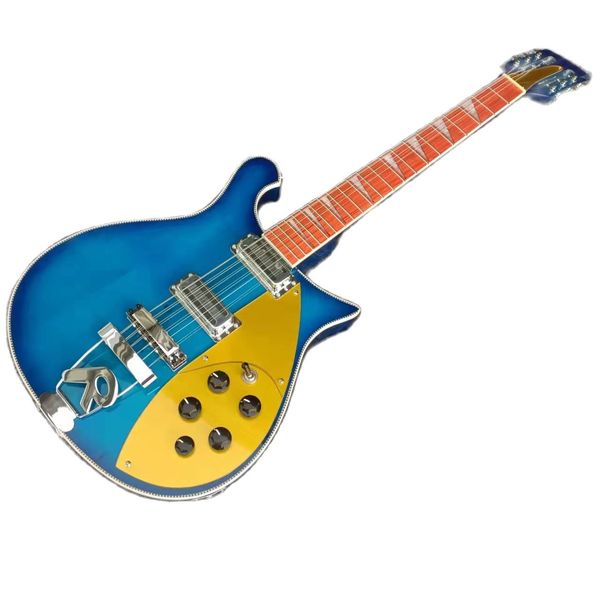 

rick 620 12 string guitar trans blue 21 frets two toaster ric pickups