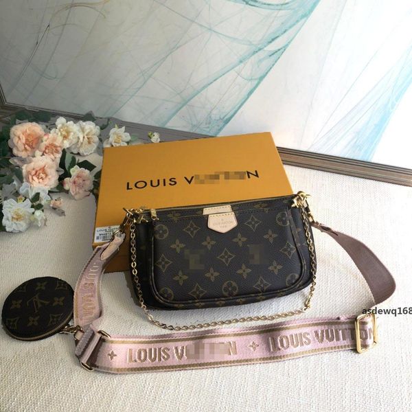 

gglvlouisvittonyslvutton multi pochette accessoires designers shoulder bags luxury women crossbody leather han, Red;black