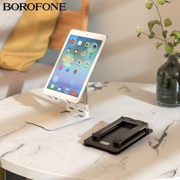 

cell phone mounts & holders borofone universal foldable tablet deskstand adjustable rotation desk bracket holder for ipad