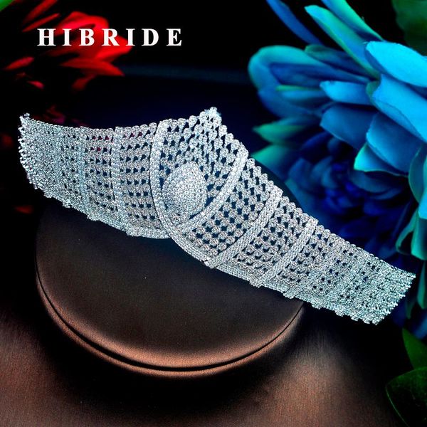 

hair clips & barrettes hibride sparkling luxury design women tiara crown bridal accessories baroque wedding crystal pageant tiaras and, Golden;silver