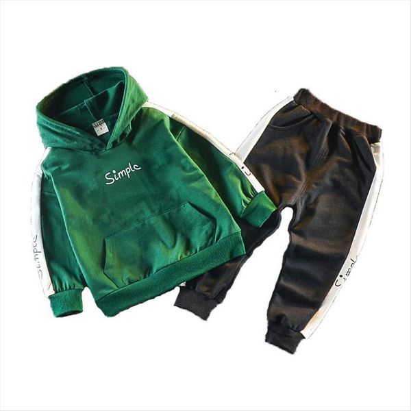 

spring autumn children toddler baby boys girls clothes hoodies pants 2pcs set outfit infant kids casual clothing tracksuits, White
