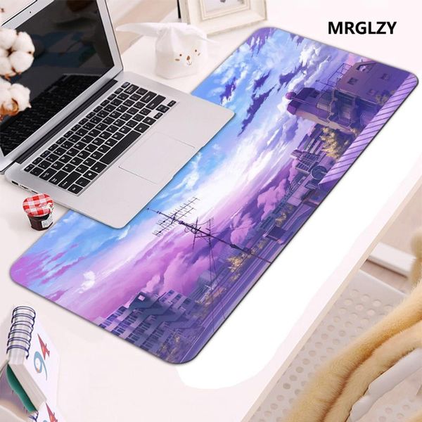 

mouse pads & wrist rests anime moon notebook large pad pc computer mat keyboards pink gamer