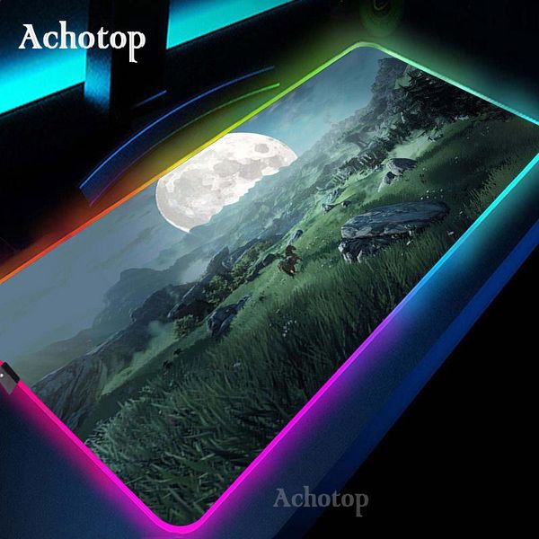 

mouse pads & wrist rests zelda rgb pad gaming computer large mousepad backlit xxl led gamer mause carpet 900x400 desk mat cs