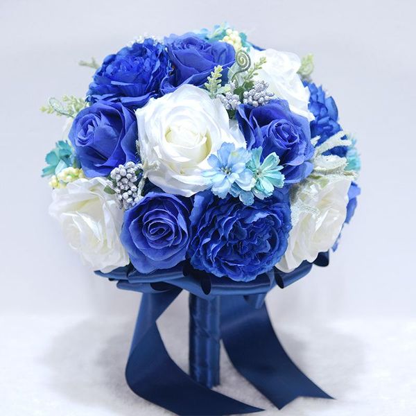 

wedding flowers kyunovia 3pcs/set bouquet boutonniere and wrist flower set gc29