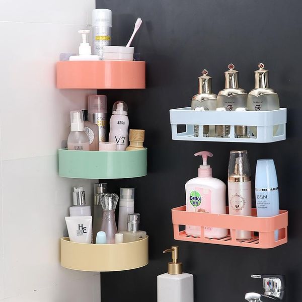 

toilet paper holders rack wall hanging bathroom non perforated suction cup storage tripod