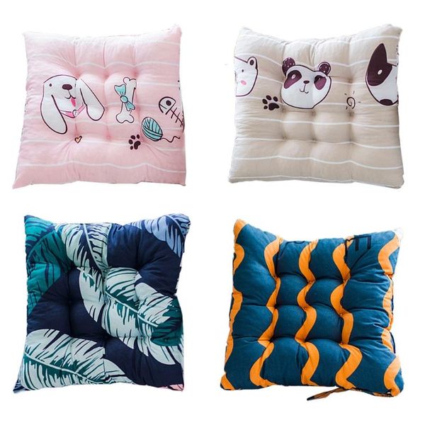 

cushion/decorative pillow office cartoon thick seat cushion square non-slip chair pad tatami floor