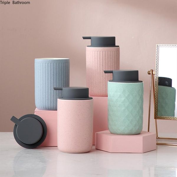 

liquid soap dispenser european ceramic hand sanitizer bottle home lotion shower gel shampoo bathroom accessories