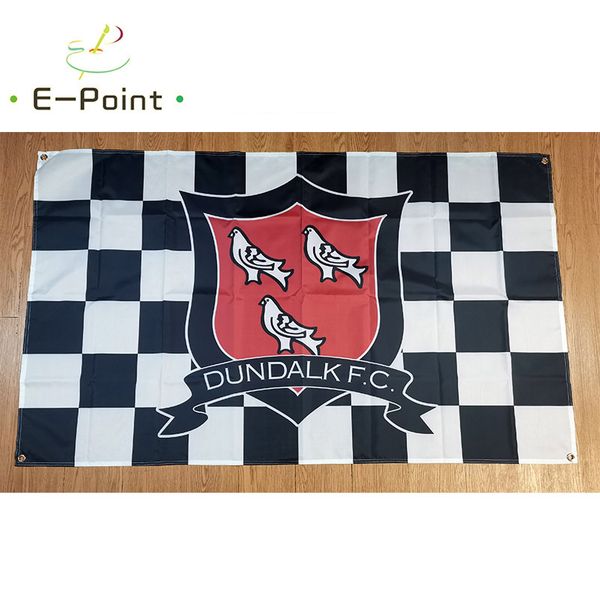 Ирландия dundalk fc flag Checked 3 * 5FT (90 см * 150см) Полиэстер Флаги Баннер Украшение Летающие Главная Сад Флаги Праздничные подарки