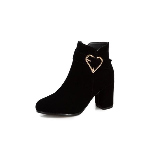 

boots big size simple women shoes ankle for ladies woman winter, Black
