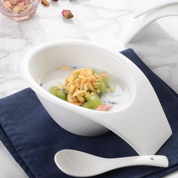 

bowls ceramic fruit bowl salad el tableware dessert with spoon