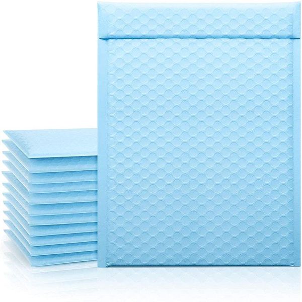 

packing bags mailing 50pcs light blue bubble padded envelopes for mailer gift packaging self seal courier storage bag mail shipment