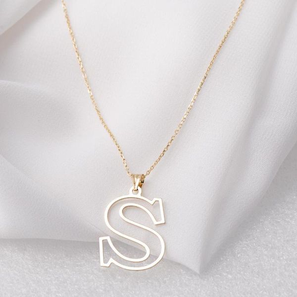 

chains s letter gold necklace, Silver