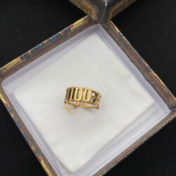 

d new fashion hollow out diamond letter dijia brass women's ring, Silver