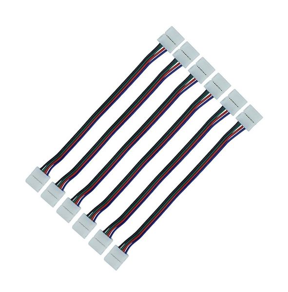 50 pcs 4 pinos conector de tira de led acessórios para 10mm 5050 RGB IP20 LEDs não impermeáveis ​​LEDs de fita para conectar o navio grátis