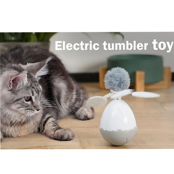 

cat toys electronic motion cats toy teaser tumbler ball electric flutter rotating interactive puzzle smarts pet