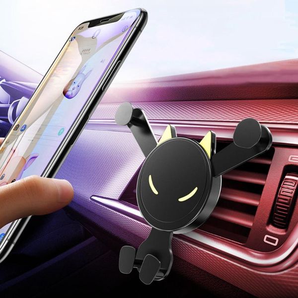 

anti-slip mats car ornament clip devil gravity mobile phone bracket trim decoration gps navigation holder auto air outlet accessories gift