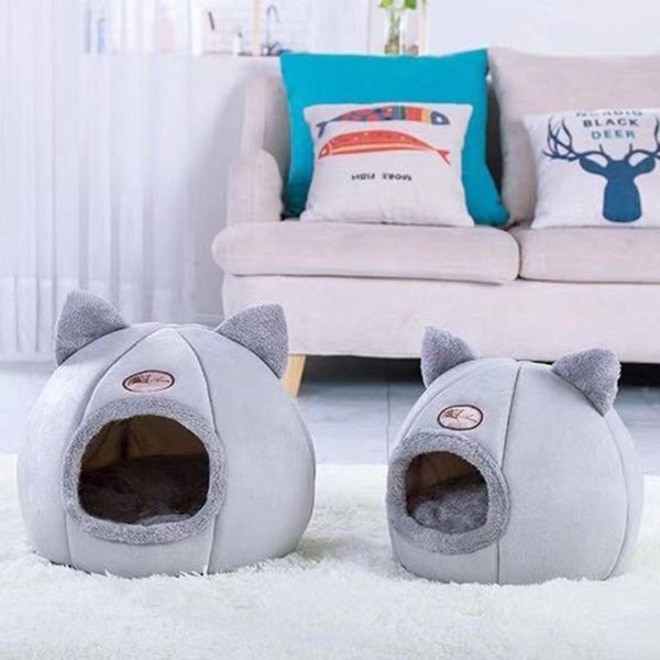 

winter warm sleeping bag puppy cute pet cat dog nest warm soft sleeping bed cave washable breathable cat house