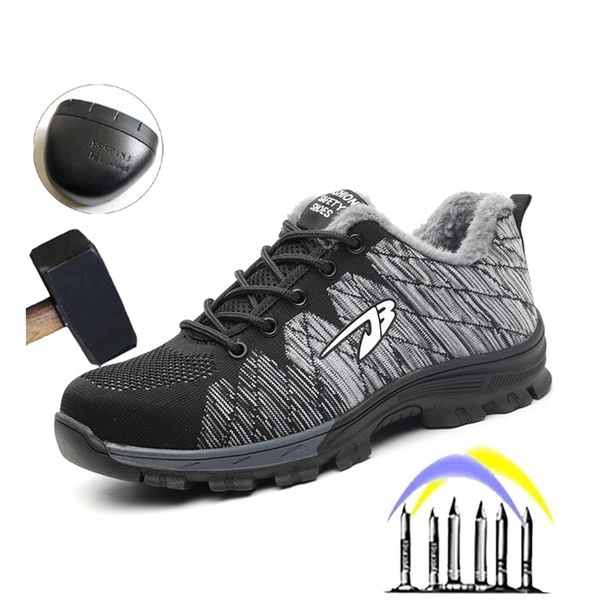 

breathable safety shoes anti-smashing and anti-piercing four-season protective shoe work mountaineering 211217, Black;brown