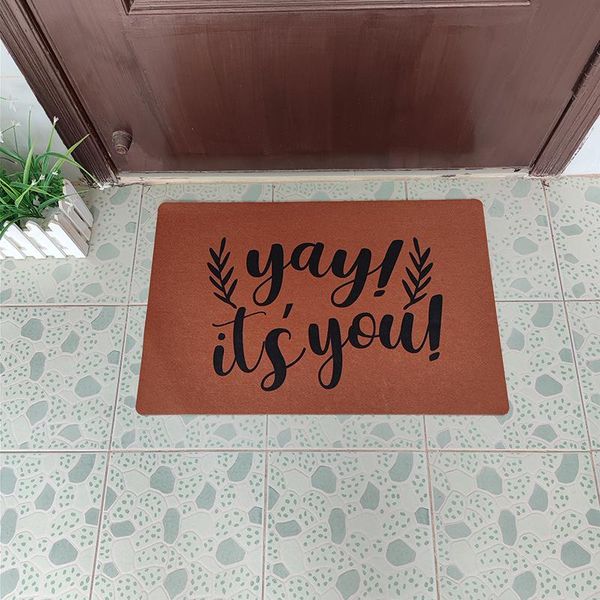 

carpets custom ins style funny outdoor doormat entrance door olive branch printed yay it's you hallway carpet for front rugs
