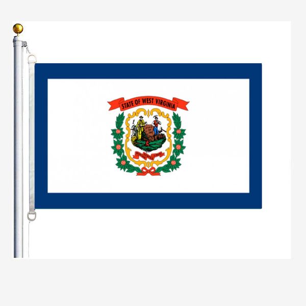 

west virginia flags 90 x 150 cm, 100 % polyester, digitaldruck