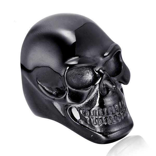 

delicate ring skull titanium steel stainless jewelry, Silver