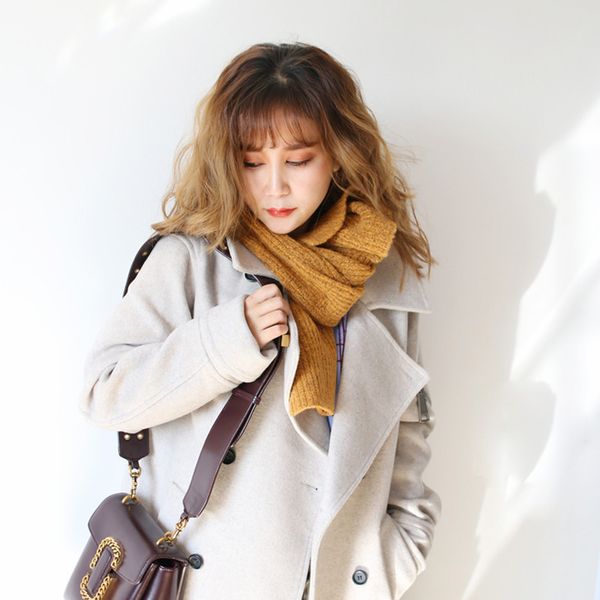 

special neck cover rabbit hair small female student autumn winter wool knitting scarf to keep warm, Blue;gray