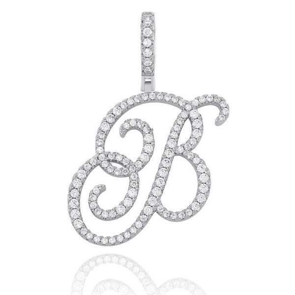 

pendant necklaces lucky sonny fancy 26 letter initial necklace silver color hip hop alphabet charm women men kolye collier