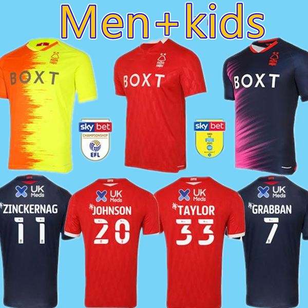 

21 22 nottingham forest soccer jerseys grabban garner 2021 2022 mighten yates lolley football shirt zinckernagel colback carvalho taylor men, Black;yellow