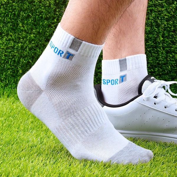

men's socks 10pcs=5 pairs men set cotton breathable sweat-absorbent spring autumn black business pack big size eu 44 47 48