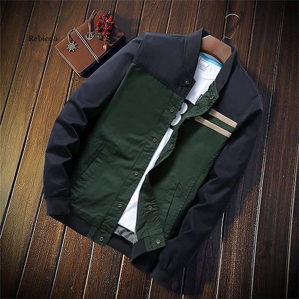 

men's jackets 4xl autumn military coats fashion slim casual male outerwear baseball uniform, Black;brown