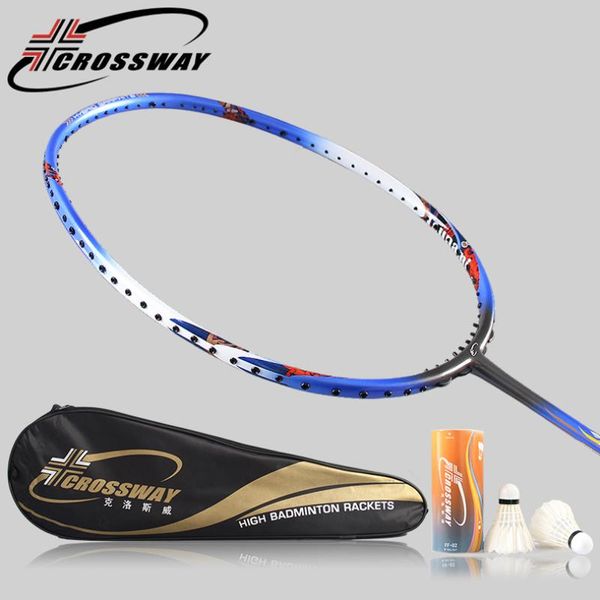 

crossway 1pc 3u professional badminton racket lightweight training sport equipment durable speed raquete adulto fitness matcht50