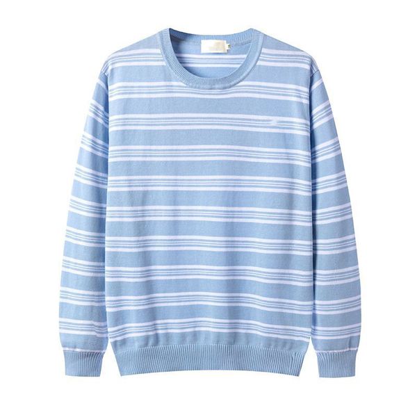

designer new fashion spring winter stripe men's sweater o-neck casual knit jumpers zip sweaters mens long pullovers famous knitting bra, White;black