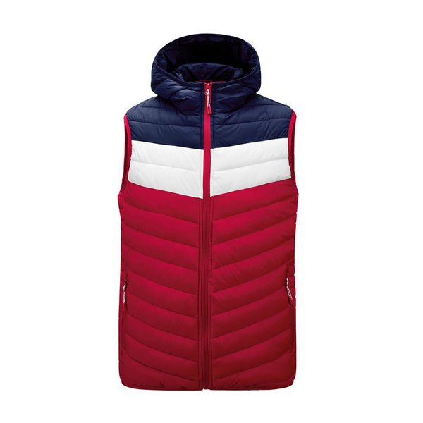 

autumn and winter 2021 new youth leisure down vest, Black;white