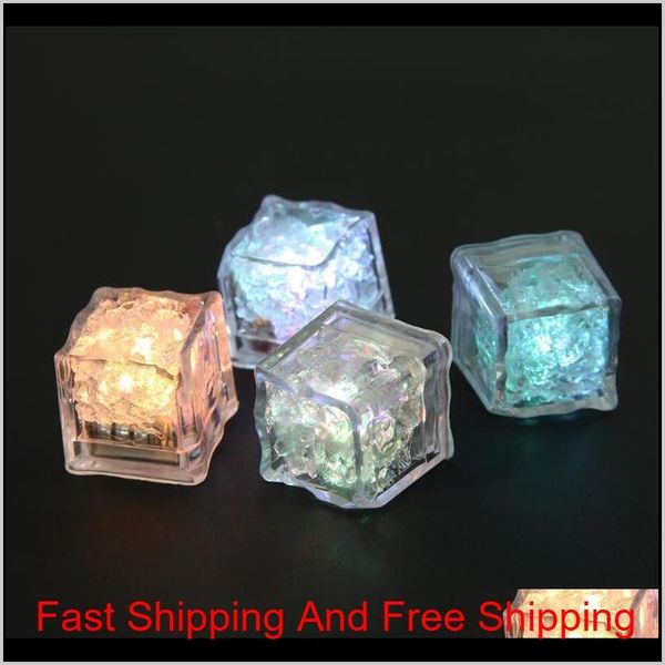 

flash ice cubes water-activated led flash light put into water drink flash bars wedding birthday christmas qylumk bdenet