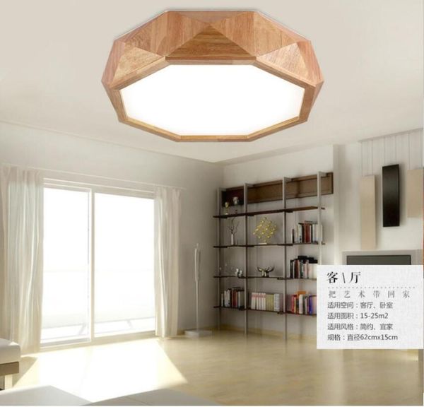 

ceiling lights log solid wood japanese lamp wooden living room warm creative personality bedroom m