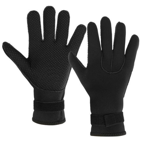 

wrist support 3mm neoprene diving gloves women men anti-slip snorkeling for swimming surfing sailing kayaking, Black;red