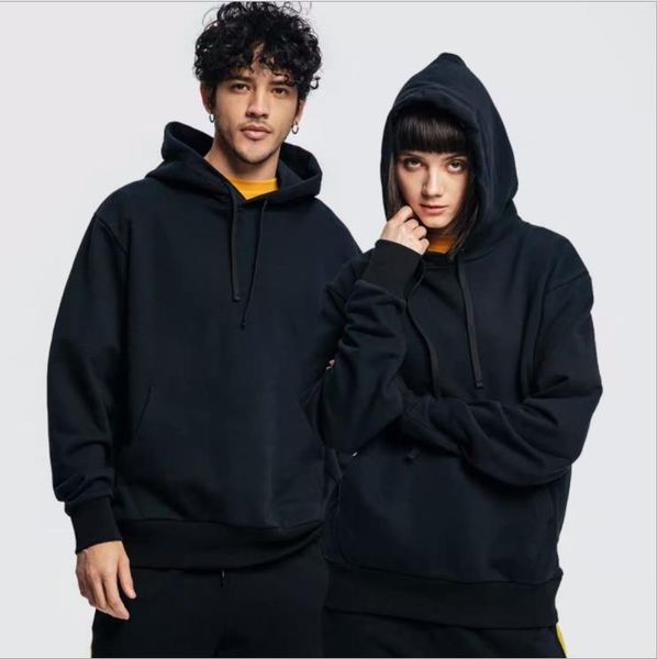 

men's hoodies & sweatshirts sweatshirt hoodie men women fashion harajuku 2021 spring autumn solid color oversized casual coat, Black