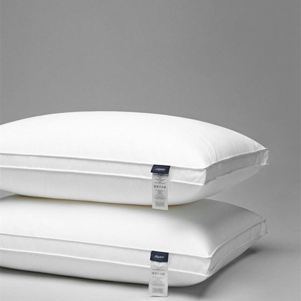 

pillow 100% cotton bedroom bed sleep cervical 48x74cm home sleeping white neck pillows hilton five-star el core