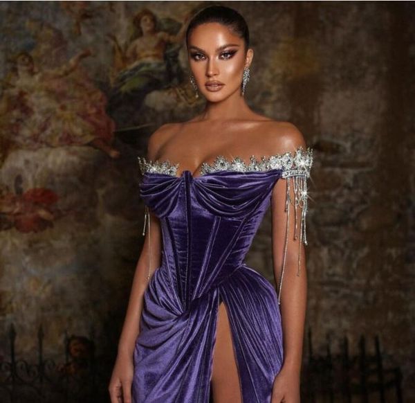 

evening dress lenaberisha yousef aljasmi long dress sweetheart sheath split kim kardashian purple clothing, Red